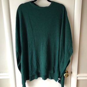 Green Sweater Poncho